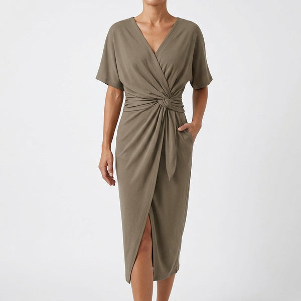 Juliette Twist Front Midi Dress