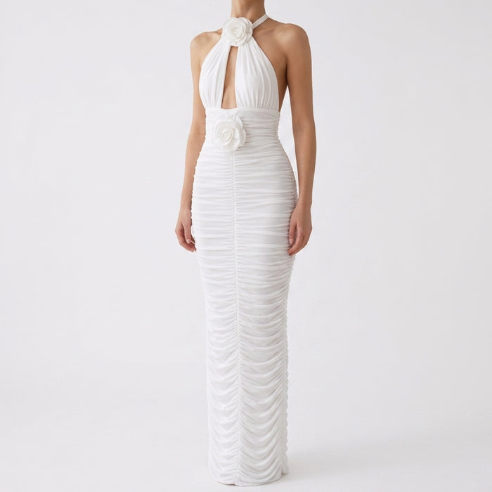 Elena Ruched Maxi Dress