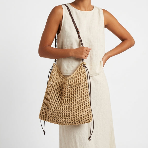 Mindy Straw Tote Bag
