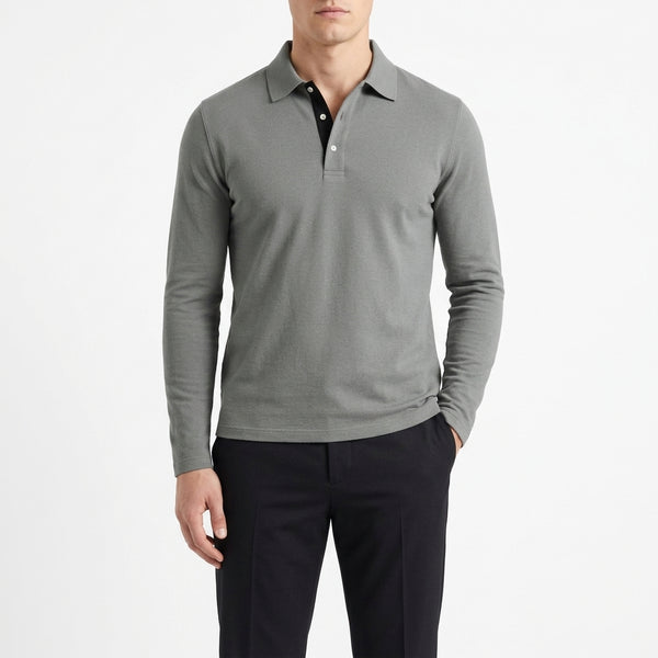 Achille Ribbed Polo Shirt
